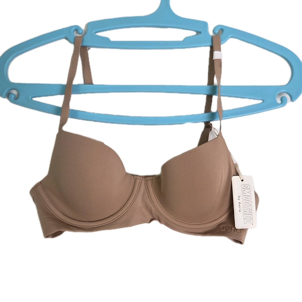 SMOOTHEZ NWT by Aerie Demi Bra  Size 32A Nude Padded Retail 49.95